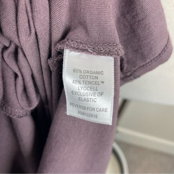 Garnet Hill Plum Navy Paisley Floral Knit Maxi Dress Small - Picture 7 of 8